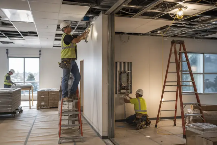 Multi-module office complex installed for a growing organization