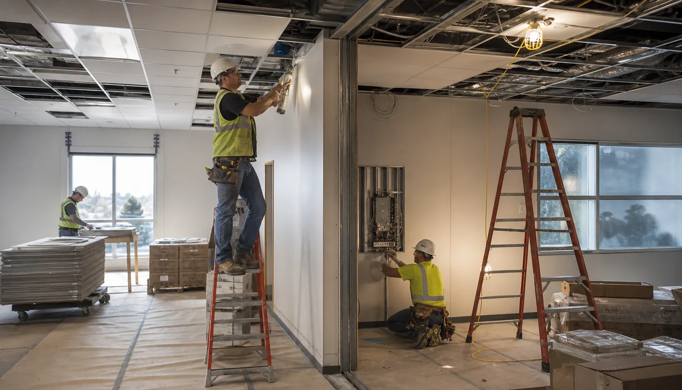 Multi-module office complex installed for a growing organization